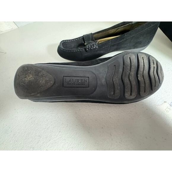 "LAUREN RALPH LAUREN" Careigh Suede Driving Loafers SZ 7.5 Floor Sample Like New - Picture 11 of 12